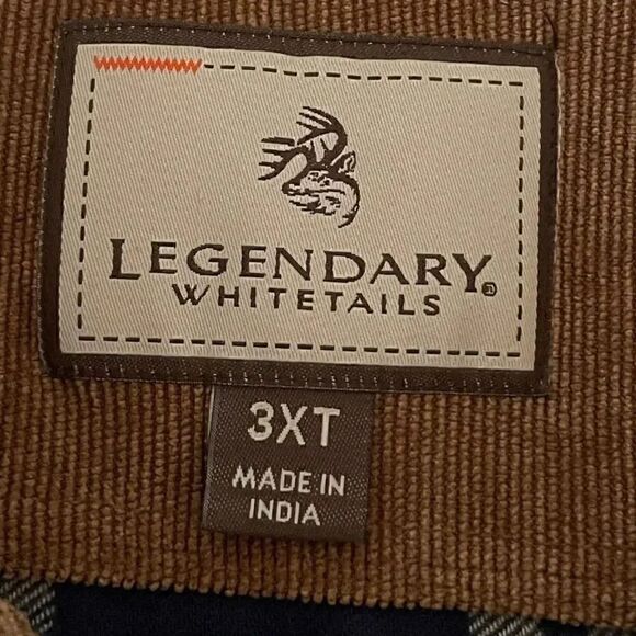 Legendary Whitetails Men’s Shirt Tall Flannel Button Cotton SZ 3XT # 1632 - Picture 6 of 15